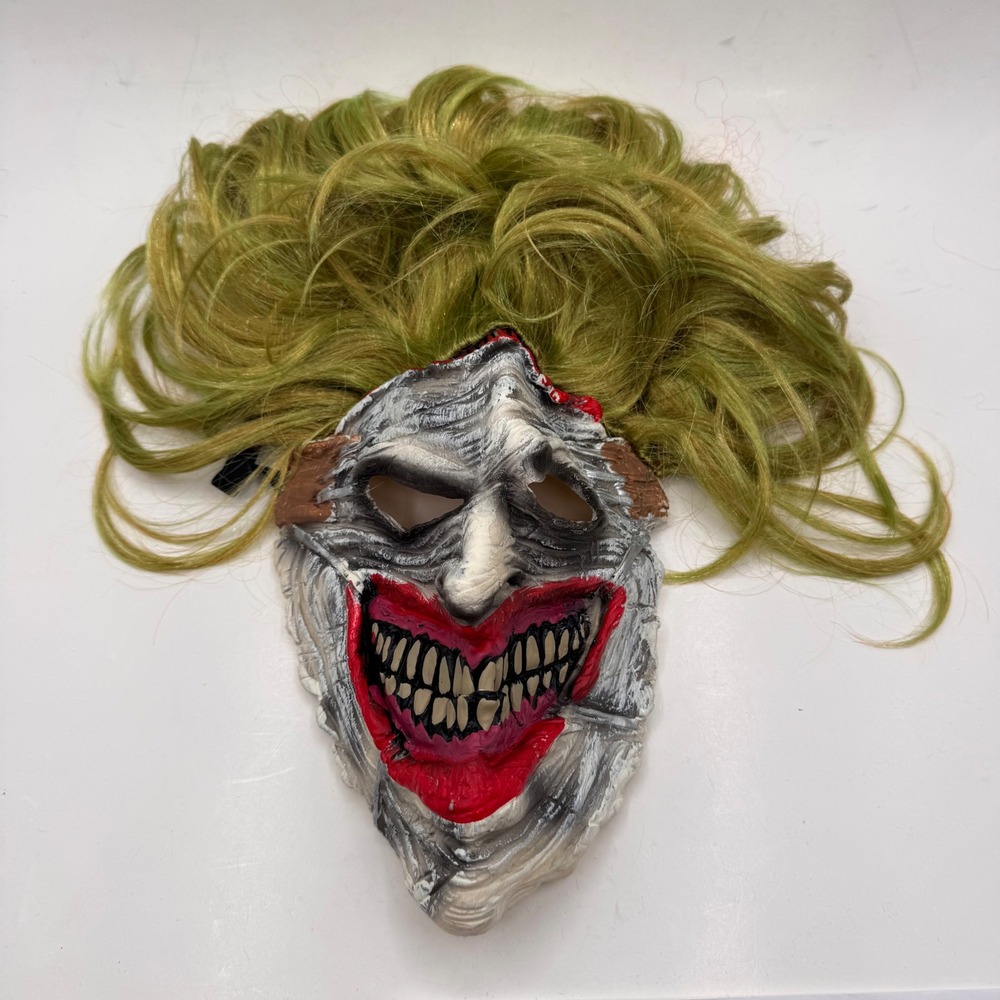 DC Comics The Joker Mask New 52 Death of the Family Green Hair Cosplay Halloween